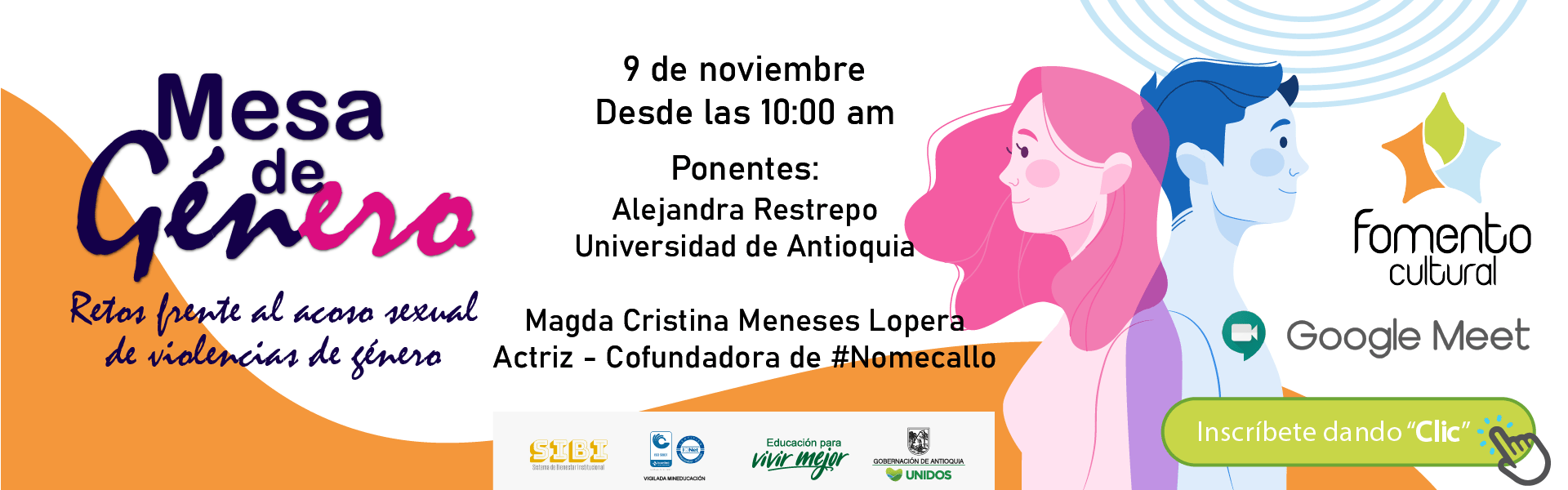 Participa en la Mesa de Género: Retos frente al acoso sexual de violencias de género