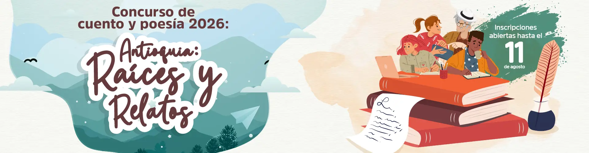 Concurso de Cuento y Poesía 2026: Antioquia, raíces y relatos