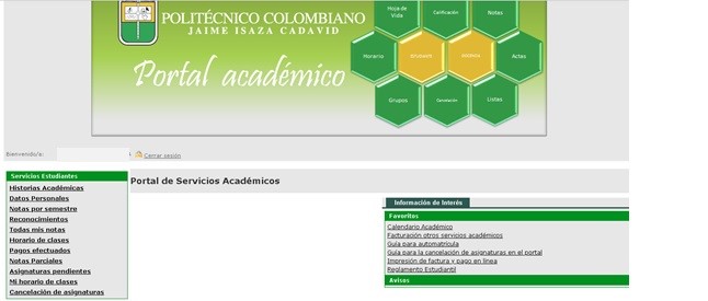 Portal Académico Datos Personales