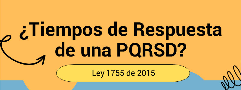 Tiempos de respuesta de una PQRSD Ley 1755 de 2015
