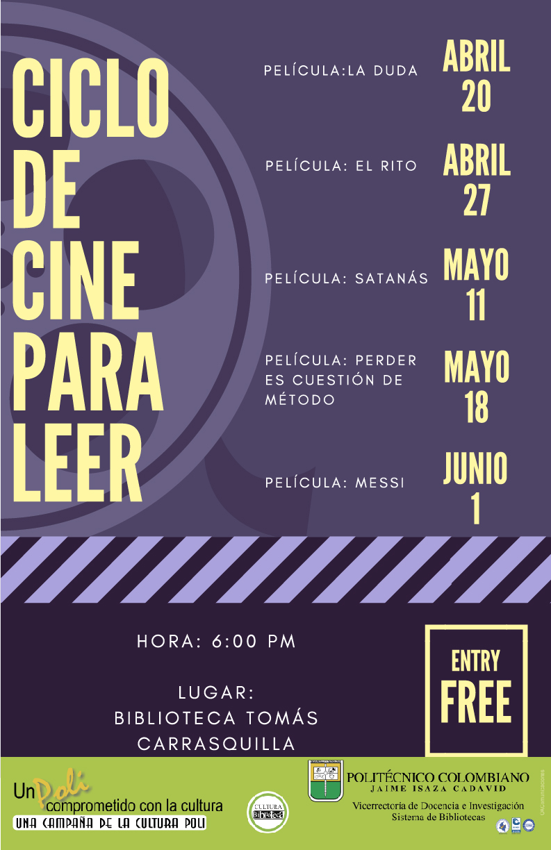 Ciclo de cine para leer - Medellín