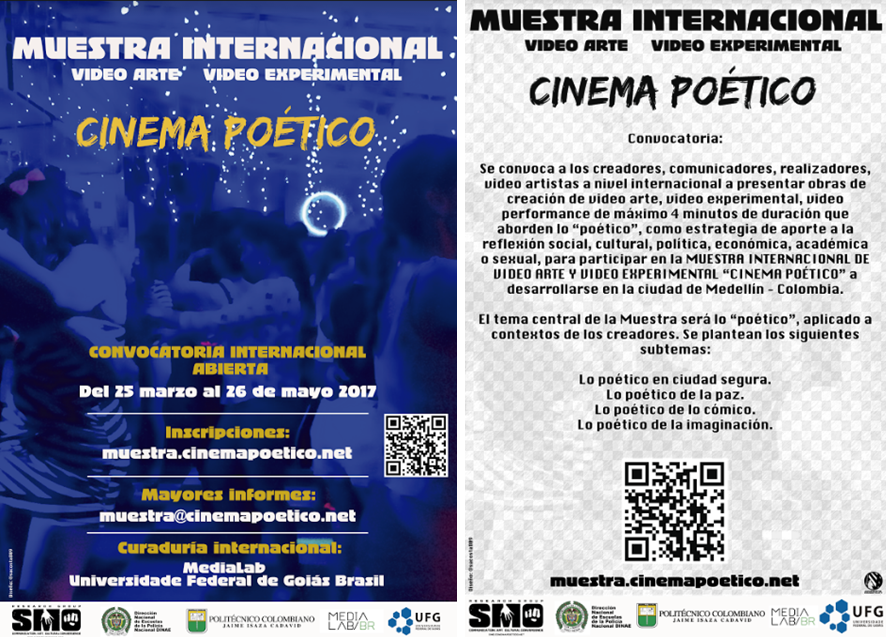 Muestra Internacional de videoarte y video experimental
Cinema Poético