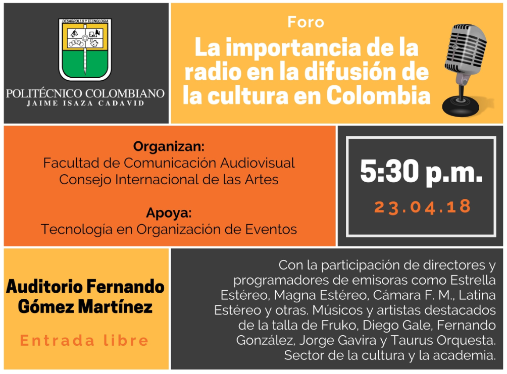 Foro: la importancia de la radio en la difusión de la cultura en Colombia