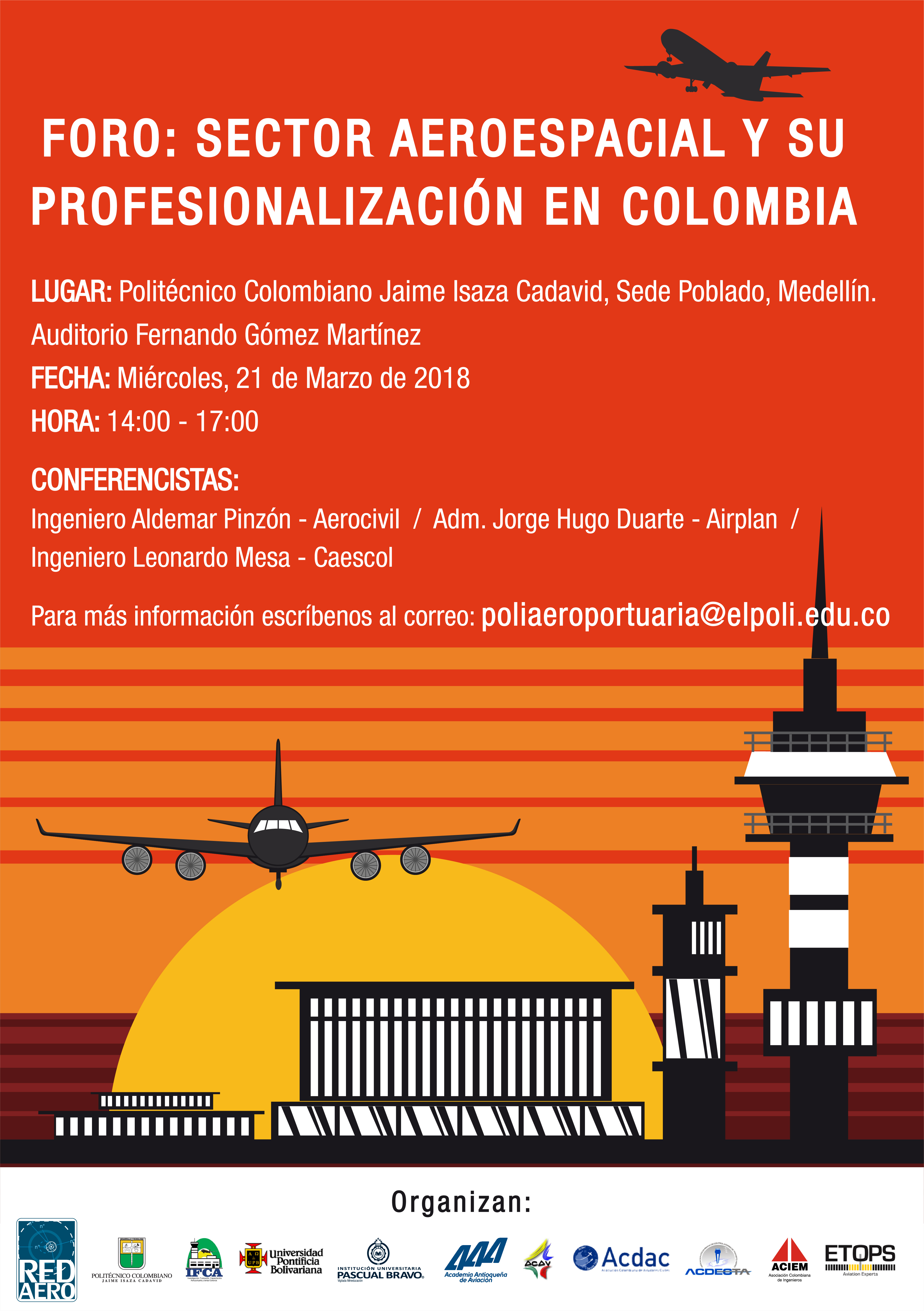 Foro sector aeroespacial y su profesionalización en Colombia