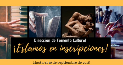 Inscripciones Fomento Cultural 2018-2