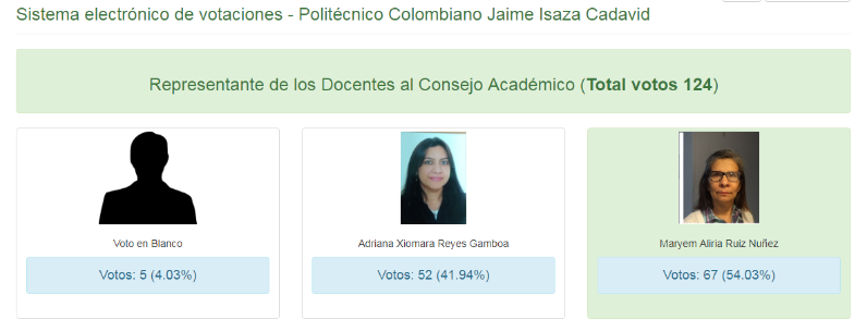 Nueva representante de los docentes al Consejo Académico
