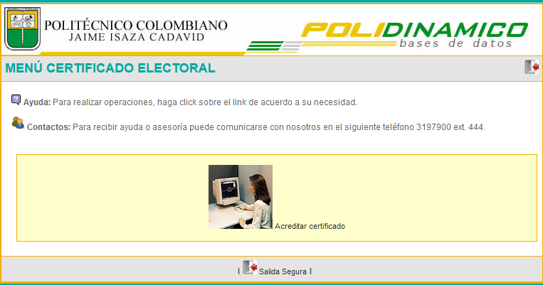 Acreditar certificado electoral vigente