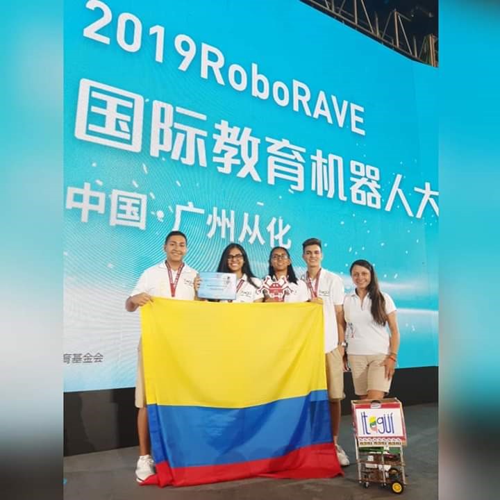 Daniela Jurado Blandón, segundo lugar en RoboRAVE – China 2019 –