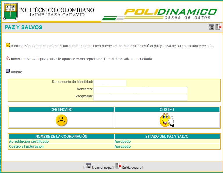 Notificación Certificado Electoral