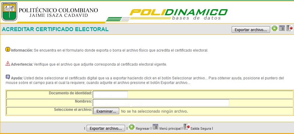 Seleccione el archivo dando clic en examinar