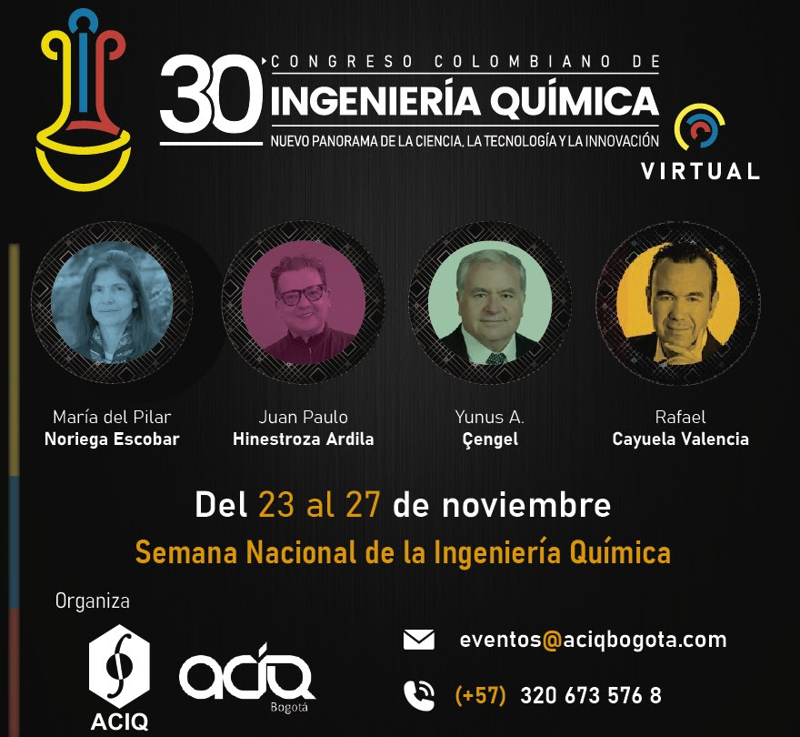 30 Congreso Colombiano de Ingeniería Química