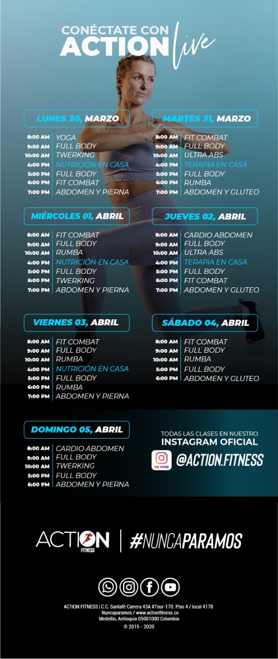 Conectate con Action Fitness