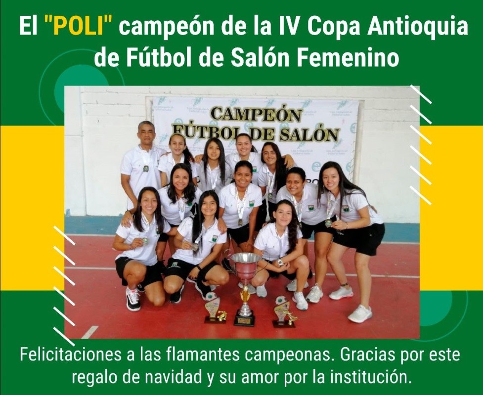 Selección femenina de fútbol de salón, se coronó campeona de la Copa Antioquia