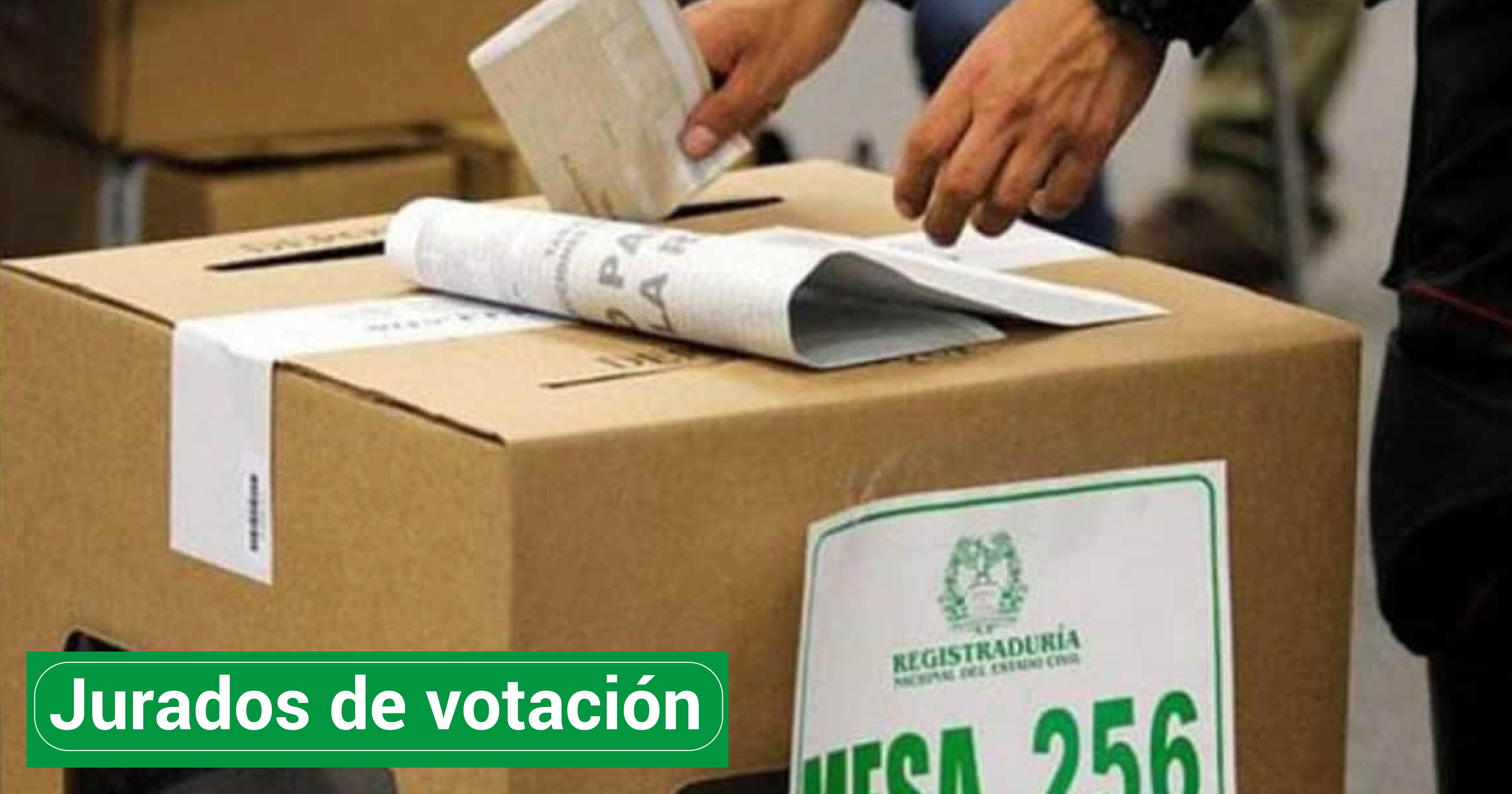 Designación como jurados de votación y capacitación para la jornada electoral