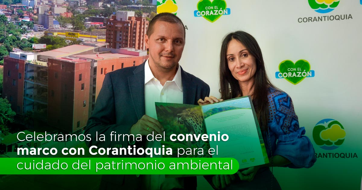 El Poli y Corantioquia se unen para proteger el medio ambiente en 80 municipios de Antioquia
