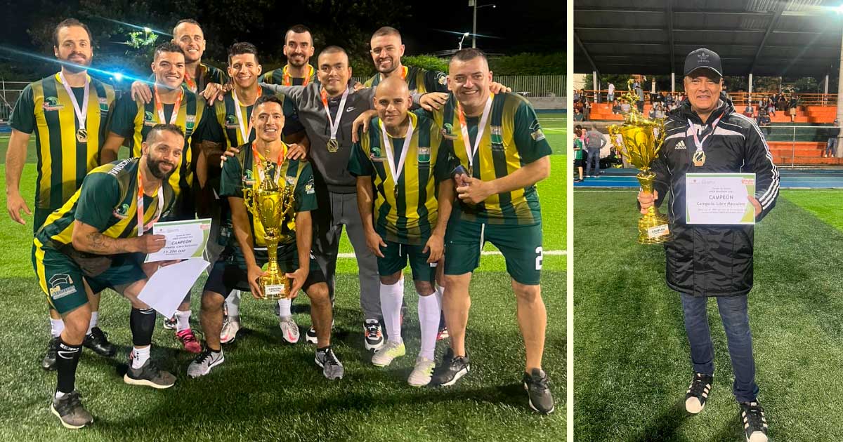 El equipo de fútbol de Graduados se coronó campeón del Torneo INDER Envigado 2022 Categoría Libre Masculino 