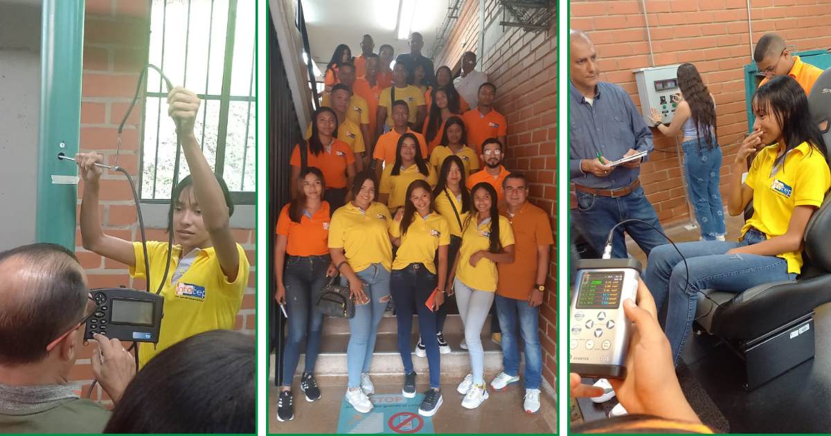 Estudiantes de INFOTEP vinieron desde San Juan del Cesar (La Guajira) a visitar la Facultad de Ingeniería del Poli
