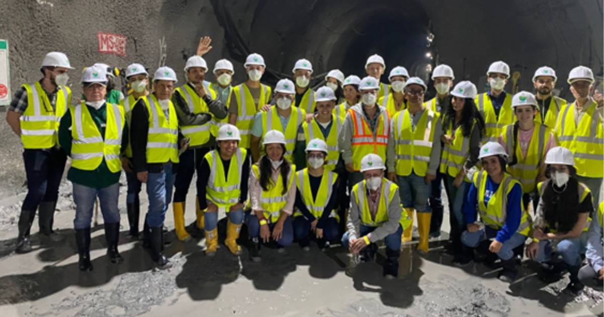 Estudiantes y profesores visitaron el túnel Guillermo Gaviria Correa, gracias a la Gobernación de Antioquia