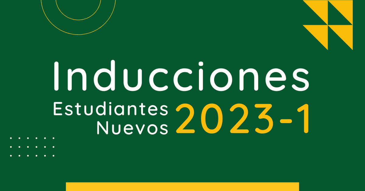 Programación Jornada de Inducción Estudiantes Nuevos 2023-1