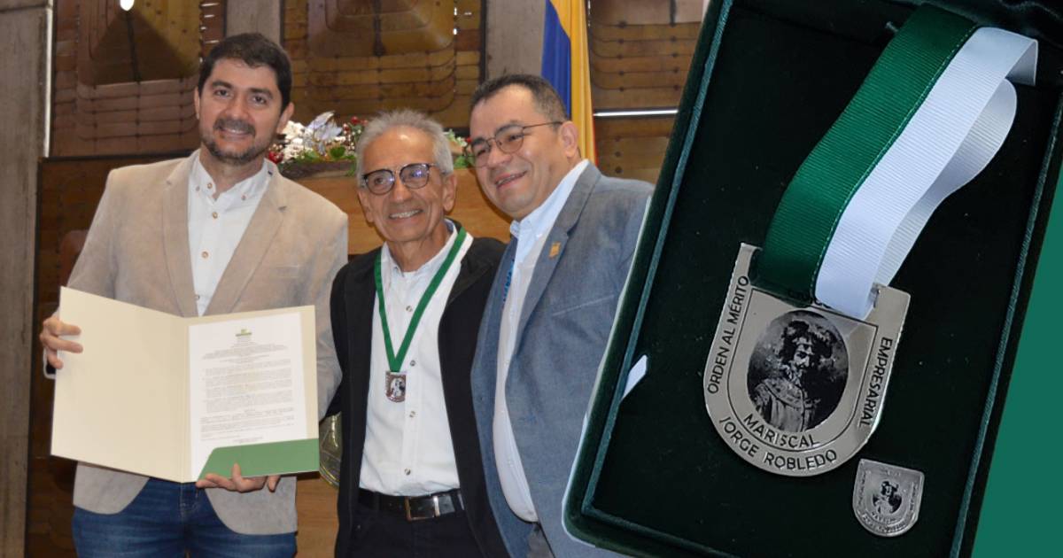 La Asamblea Departamental otorgó la Orden al Mérito Cívico y Empresarial, Mariscal Jorge Robledo al Grupo de Investigación - GIBA por sus más de 25 años de servicio a la comunidad