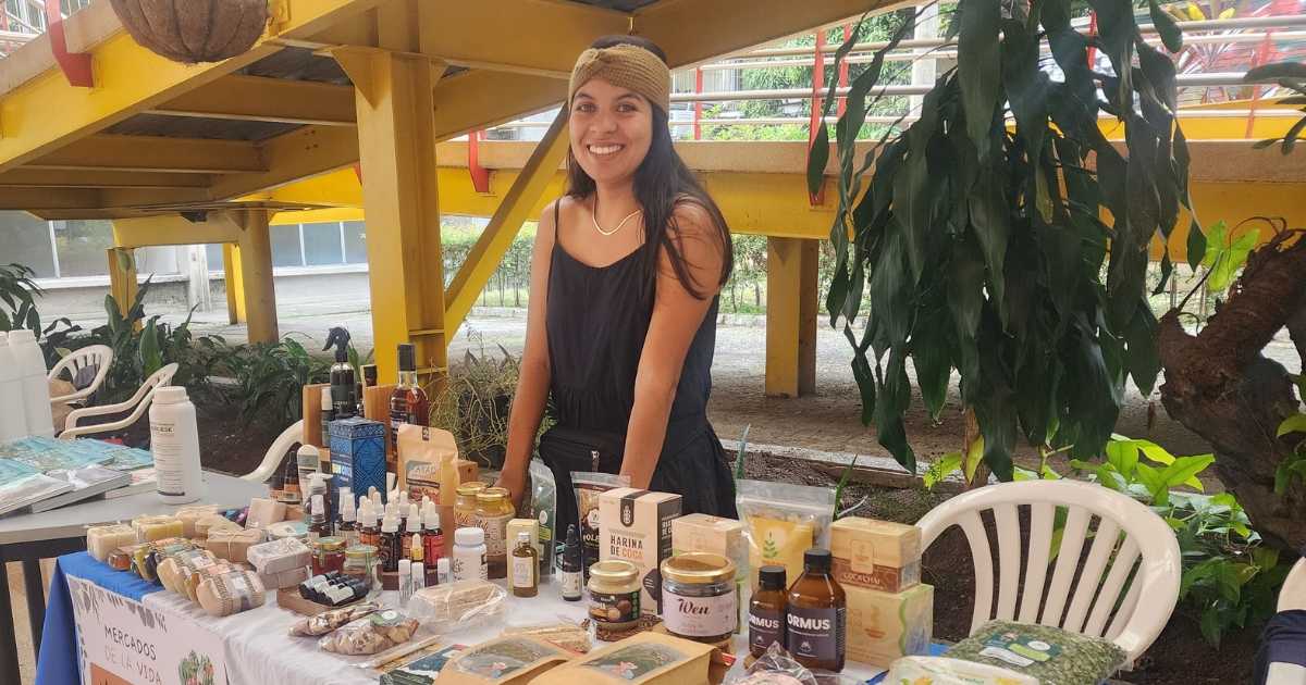 Participante de la séptima versión de la Feria Nacional de la Cultura Orgánica