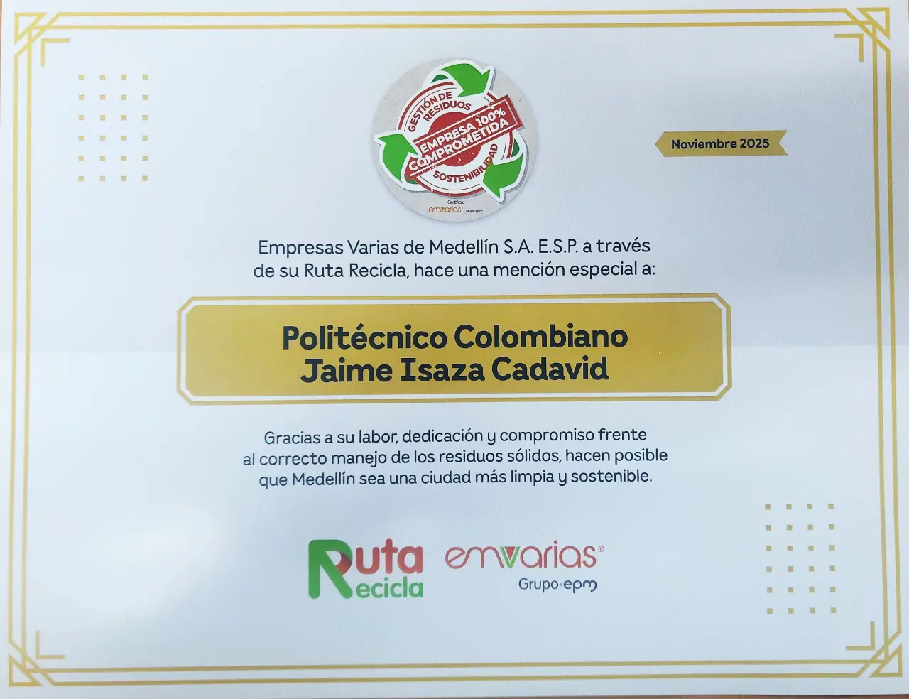 Reconocimiento Ambiental Manejo de Residuos Solidos