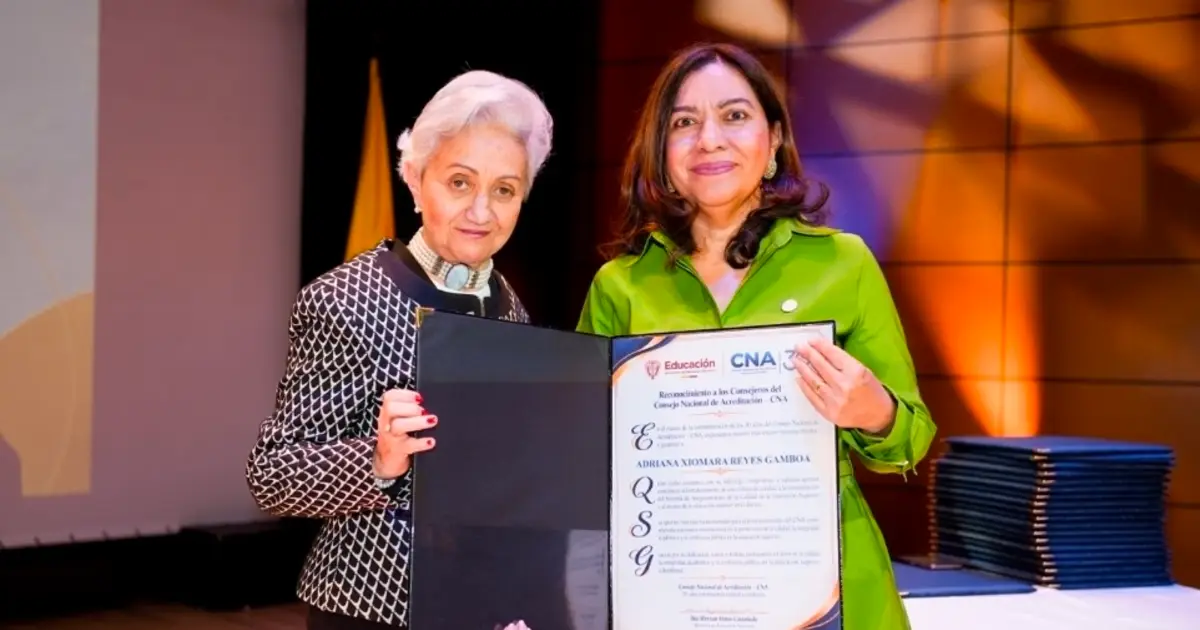 Adriana Xiomara Reyes Gamboa en la conmemoración de los 30 años del CNA