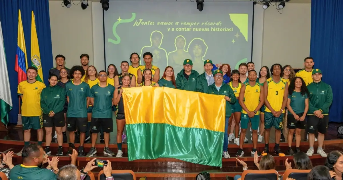 El Poli entrega sus banderas y presenta los uniformes de la delegación que participará en los Juegos Universitarios Nacionales ASCUN 2026