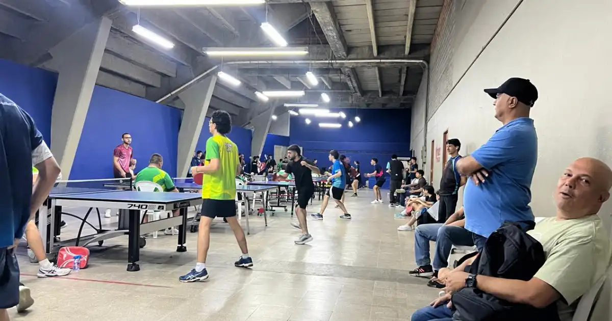 El Poli compitió en la Copa de Tenis de Mesa de Envigado