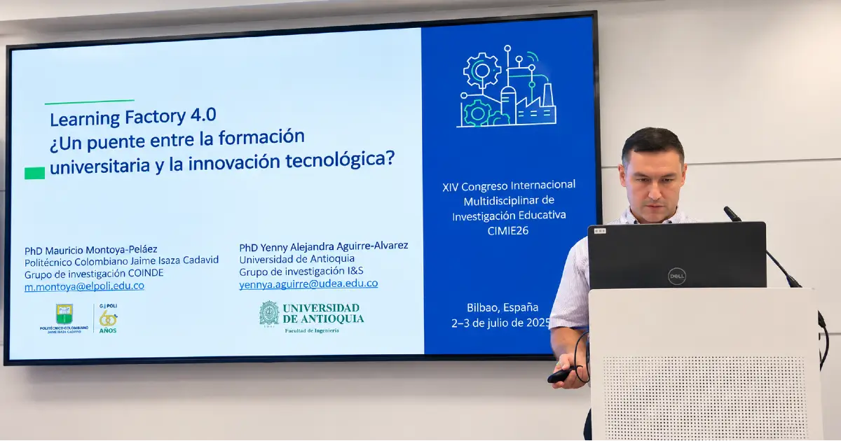 Ponencia internacional en España visibilizó el modelo Learning Factory 4.0 Institucional